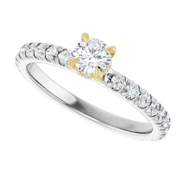 Claw-Prong Hidden Halo-Style Engagement Ring Image 5 Futer Bros Jewelers York, PA