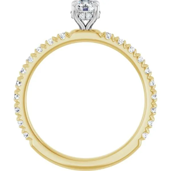 Claw-Prong Hidden Halo-Style Engagement Ring Image 2 Northwood Jewelers Northwood, OH