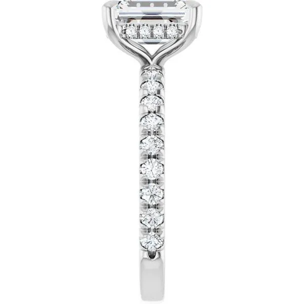 Claw-Prong Hidden Halo-Style Engagement Ring Image 4 Raleigh Diamond Fine Jewelry Raleigh, NC