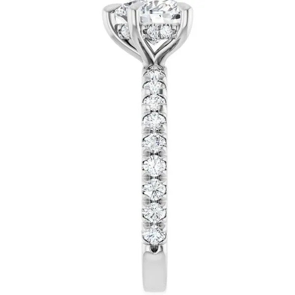 Claw-Prong Hidden Halo-Style Engagement Ring Image 4 Arezzo Jewelers Elmwood Park, IL