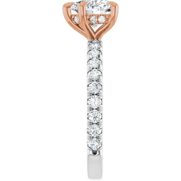 Claw-Prong Hidden Halo-Style Engagement Ring Image 4 Austin's Fine Diamonds & Jewelry Lyndhurst, NJ