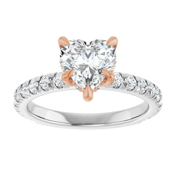 Claw-Prong Hidden Halo-Style Engagement Ring Image 3 Shipley's Fine Jewelry Hampstead, MD