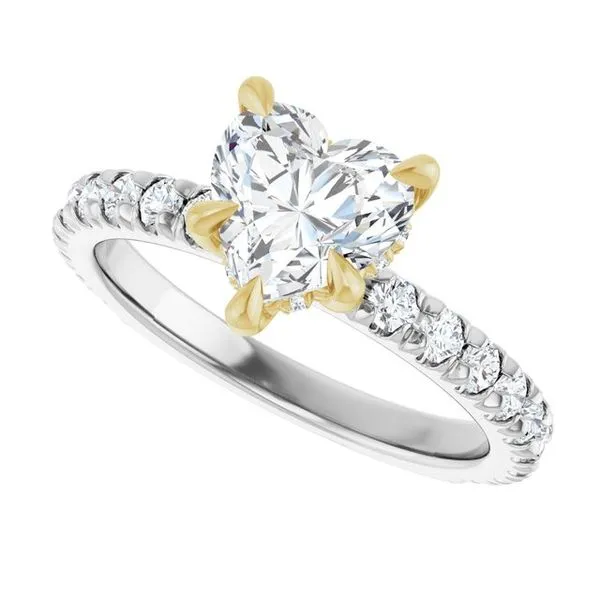 Claw-Prong Hidden Halo-Style Engagement Ring Image 5 Shipley's Fine Jewelry Hampstead, MD