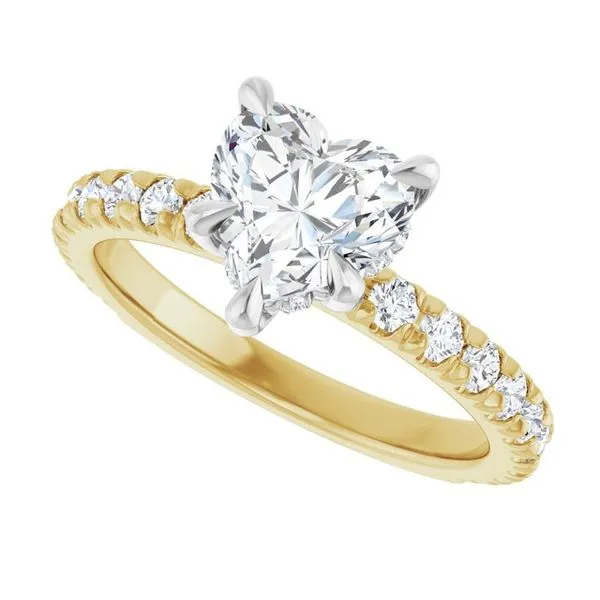 Claw-Prong Hidden Halo-Style Engagement Ring Image 5 Shipley's Fine Jewelry Hampstead, MD