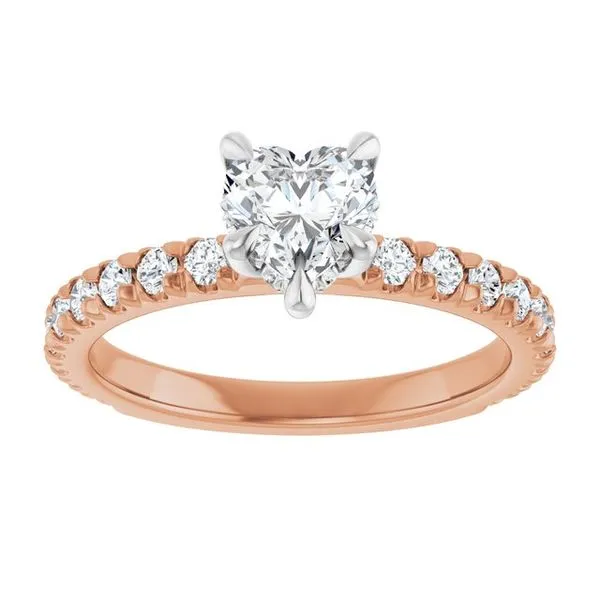 Claw-Prong Hidden Halo-Style Engagement Ring Image 3 Raleigh Diamond Fine Jewelry Raleigh, NC
