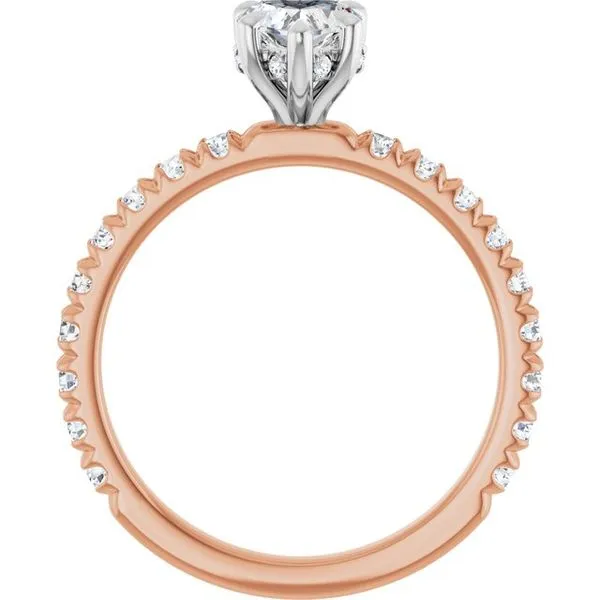 Claw-Prong Hidden Halo-Style Engagement Ring Image 2 Futer Bros Jewelers York, PA