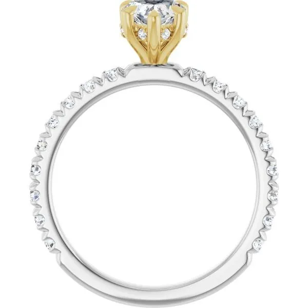 Claw-Prong Hidden Halo-Style Engagement Ring Image 2 Mark Jewellers La Crosse, WI