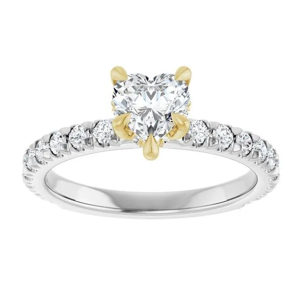 Claw-Prong Hidden Halo-Style Engagement Ring Image 3 Mark Jewellers La Crosse, WI