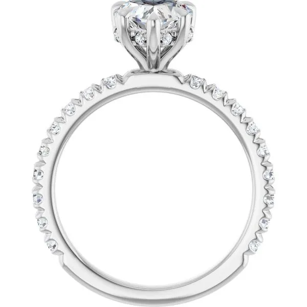 Claw-Prong Hidden Halo-Style Engagement Ring Image 2 Paul James Jewelers Angels Camp, CA