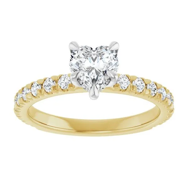 Claw-Prong Hidden Halo-Style Engagement Ring Image 3 Raleigh Diamond Fine Jewelry Raleigh, NC