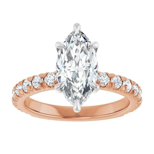 Claw-Prong Hidden Halo-Style Engagement Ring Image 3 Jimmy Smith Jewelers Decatur, AL