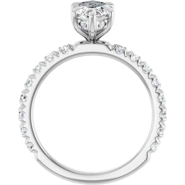 Claw-Prong Hidden Halo-Style Engagement Ring Image 2 J. Thomas Jewelers Rochester Hills, MI