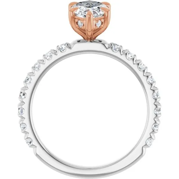 Claw-Prong Hidden Halo-Style Engagement Ring Image 2 Shipley's Fine Jewelry Hampstead, MD