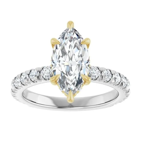 Claw-Prong Hidden Halo-Style Engagement Ring Image 3 Mark Jewellers La Crosse, WI
