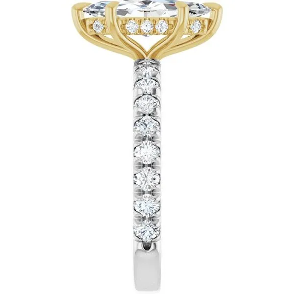 Claw-Prong Hidden Halo-Style Engagement Ring Image 4 Mark Jewellers La Crosse, WI