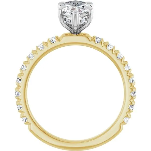 Claw-Prong Hidden Halo-Style Engagement Ring Image 2 Clater Jewelers Louisville, KY