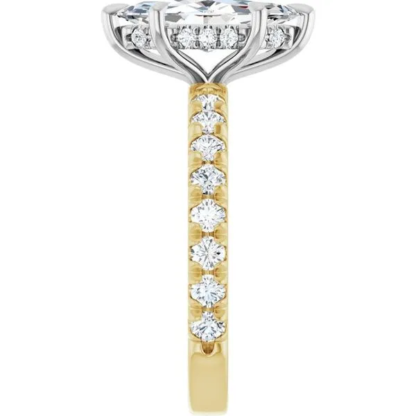 Claw-Prong Hidden Halo-Style Engagement Ring Image 4 Shipley's Fine Jewelry Hampstead, MD