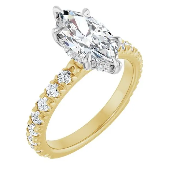 Claw-Prong Hidden Halo-Style Engagement Ring Clater Jewelers Louisville, KY