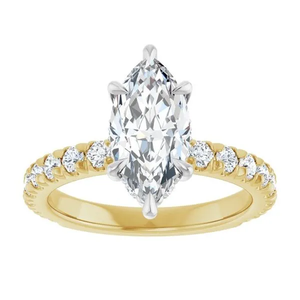 Claw-Prong Hidden Halo-Style Engagement Ring Image 3 Shipley's Fine Jewelry Hampstead, MD