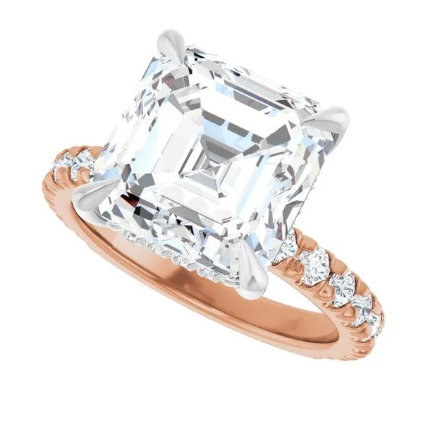 Claw-Prong Hidden Halo-Style Engagement Ring Image 5 Austin's Fine Diamonds & Jewelry Lyndhurst, NJ
