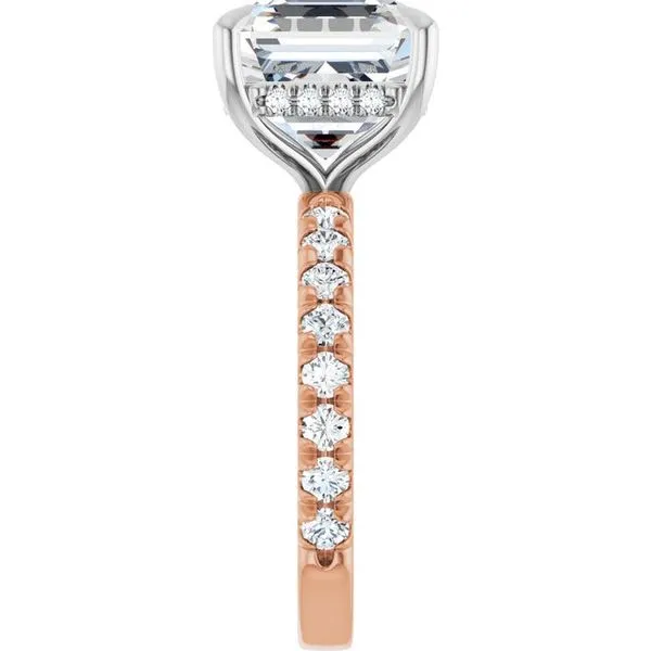 Claw-Prong Hidden Halo-Style Engagement Ring Image 4 Clater Jewelers Louisville, KY