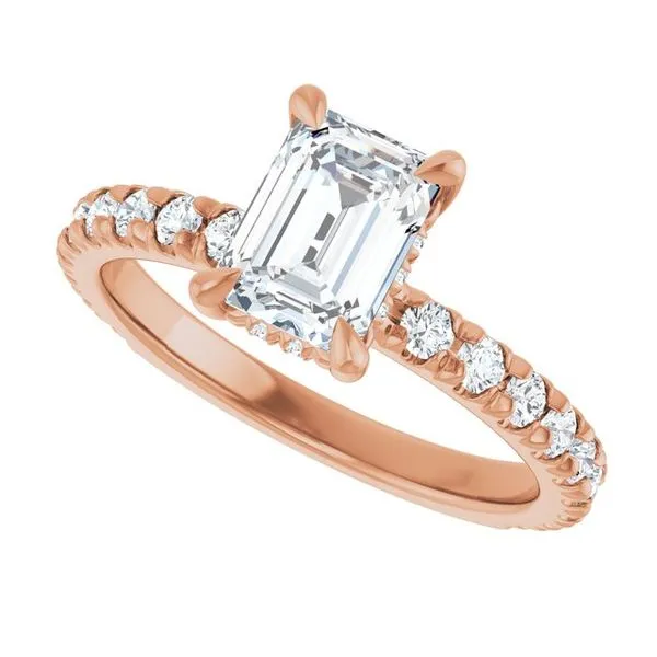 Claw-Prong Hidden Halo-Style Engagement Ring Image 5 J. Thomas Jewelers Rochester Hills, MI