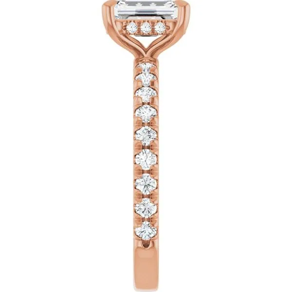 Claw-Prong Hidden Halo-Style Engagement Ring Image 4 Mark Jewellers La Crosse, WI