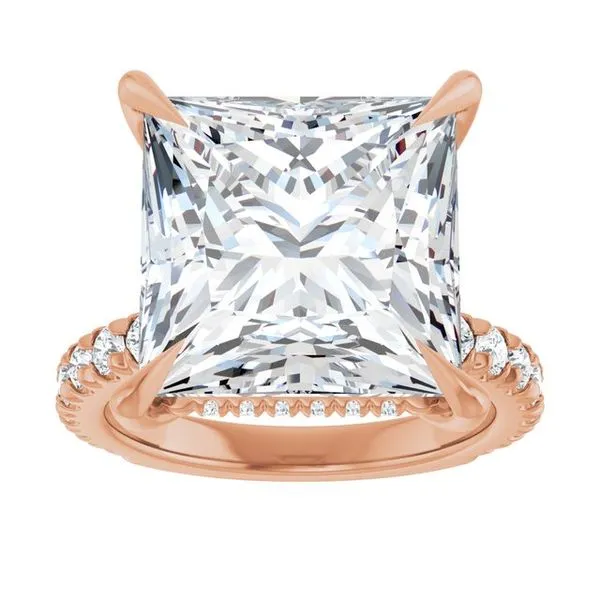 Claw-Prong Hidden Halo-Style Engagement Ring Image 3 Jimmy Smith Jewelers Decatur, AL