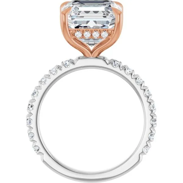 Claw-Prong Hidden Halo-Style Engagement Ring Image 2 Jimmy Smith Jewelers Decatur, AL