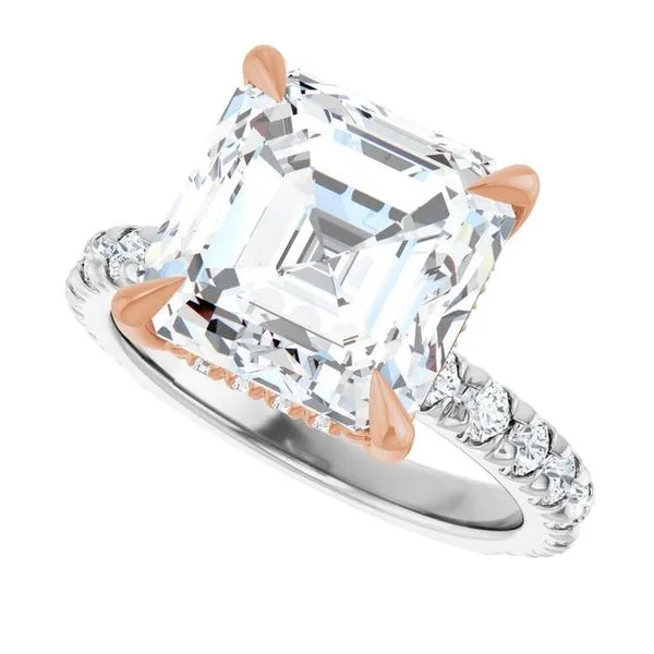 Claw-Prong Hidden Halo-Style Engagement Ring Image 5 Mark Jewellers La Crosse, WI