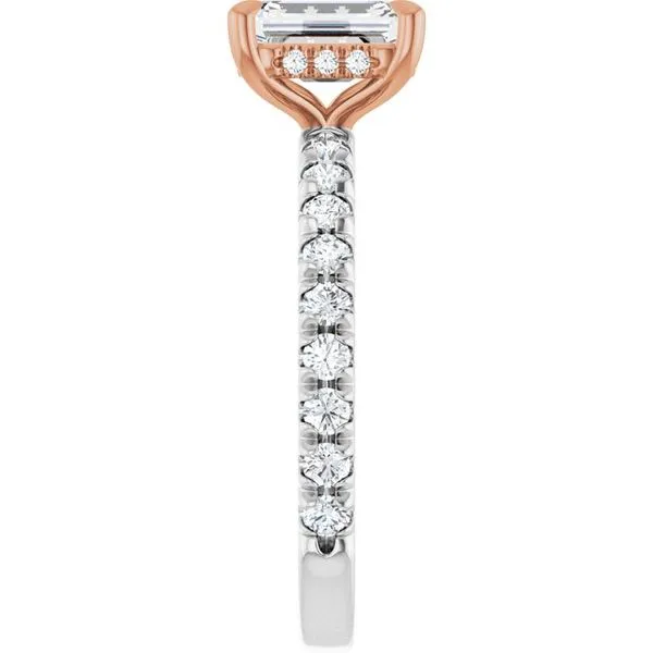 Claw-Prong Hidden Halo-Style Engagement Ring Image 4 JF Jones Jewelers Rochester, NY