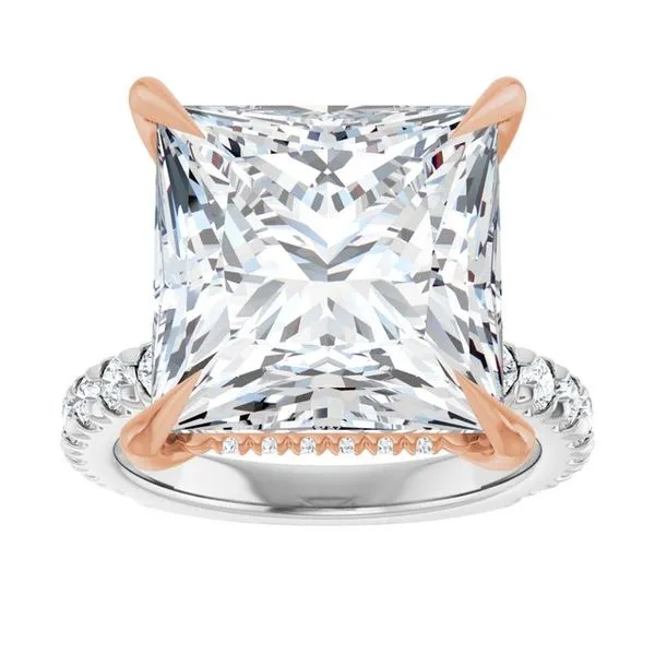Claw-Prong Hidden Halo-Style Engagement Ring Image 3 J. Thomas Jewelers Rochester Hills, MI