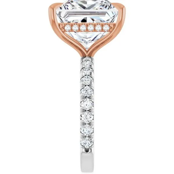 Claw-Prong Hidden Halo-Style Engagement Ring Image 4 Raleigh Diamond Fine Jewelry Raleigh, NC