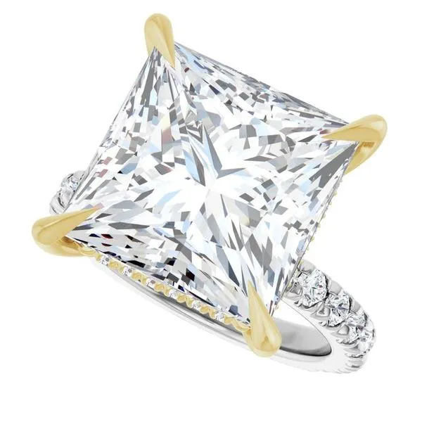 Claw-Prong Hidden Halo-Style Engagement Ring Image 5 Michael Szwed Jewelers Longmeadow, MA