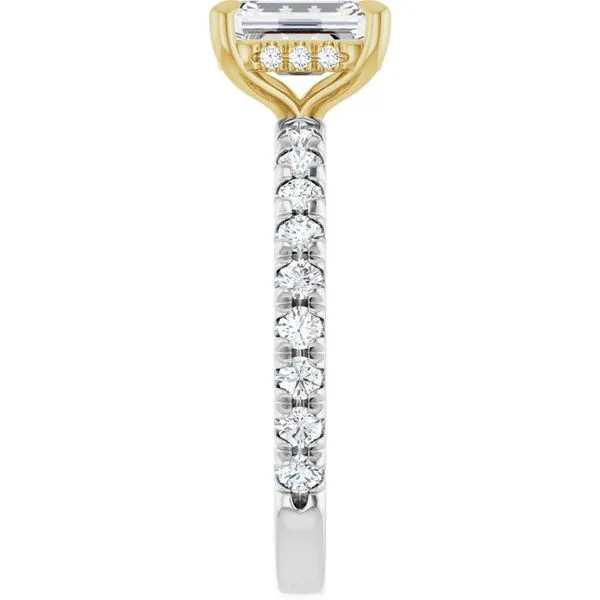 Claw-Prong Hidden Halo-Style Engagement Ring Image 4 Clater Jewelers Louisville, KY