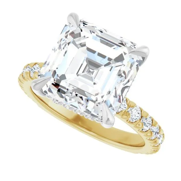 Claw-Prong Hidden Halo-Style Engagement Ring Image 5 Mark Jewellers La Crosse, WI