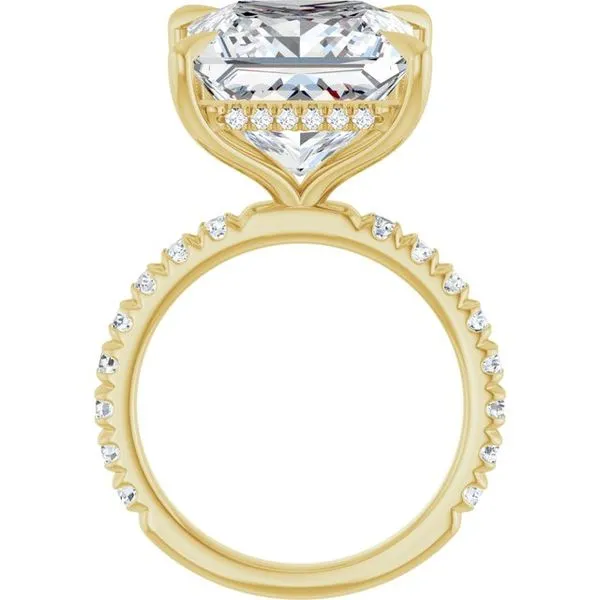 Claw-Prong Hidden Halo-Style Engagement Ring Image 2 Clater Jewelers Louisville, KY