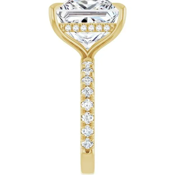 Claw-Prong Hidden Halo-Style Engagement Ring Image 4 J. Thomas Jewelers Rochester Hills, MI