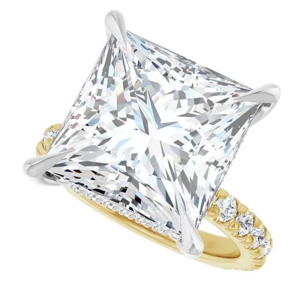 Claw-Prong Hidden Halo-Style Engagement Ring Image 5 Raleigh Diamond Fine Jewelry Raleigh, NC