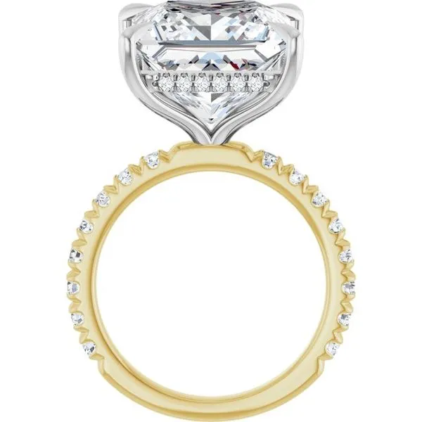 Claw-Prong Hidden Halo-Style Engagement Ring Image 2 Michael Szwed Jewelers Longmeadow, MA