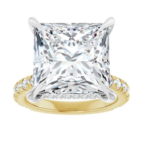 Claw-Prong Hidden Halo-Style Engagement Ring Image 3 Raleigh Diamond Fine Jewelry Raleigh, NC