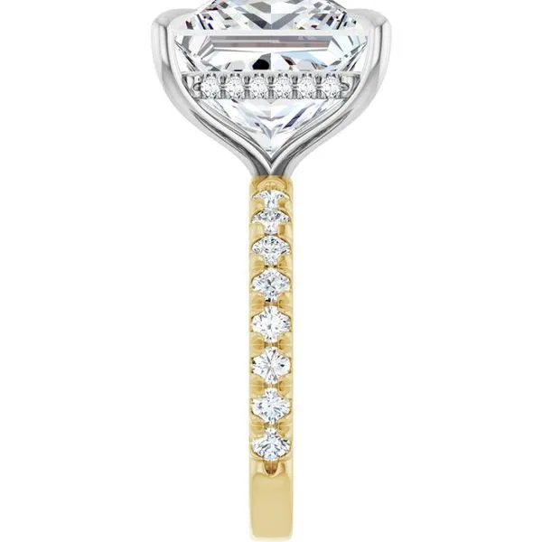 Claw-Prong Hidden Halo-Style Engagement Ring Image 4 House of Silva Wooster, OH