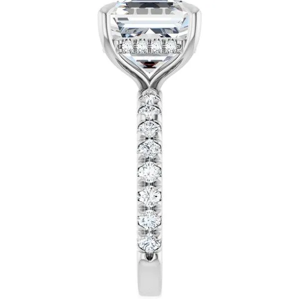 Claw-Prong Hidden Halo-Style Engagement Ring Image 4 Raleigh Diamond Fine Jewelry Raleigh, NC
