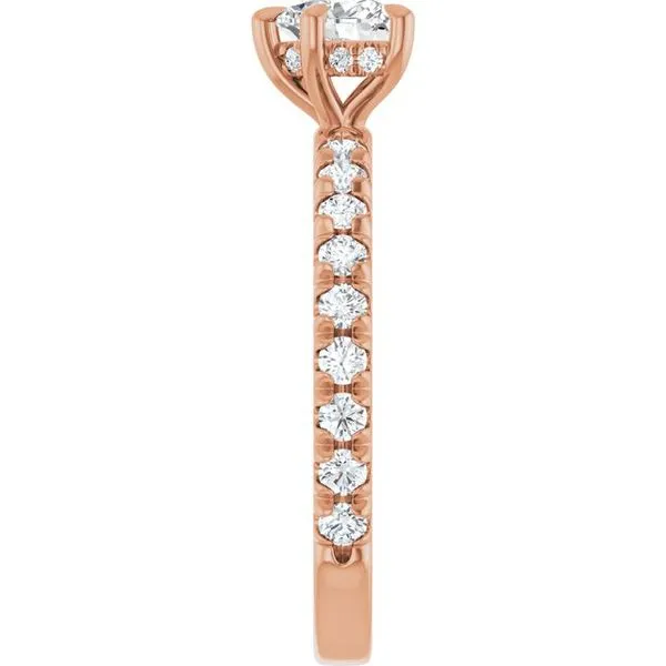 Claw-Prong Hidden Halo-Style Engagement Ring Image 4 Mark Jewellers La Crosse, WI