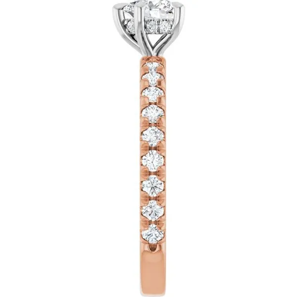 Claw-Prong Hidden Halo-Style Engagement Ring Image 4 Natale Jewelers Sewell, NJ