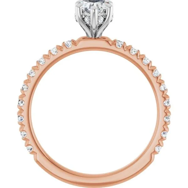 Claw-Prong Hidden Halo-Style Engagement Ring Image 2 Futer Bros Jewelers York, PA