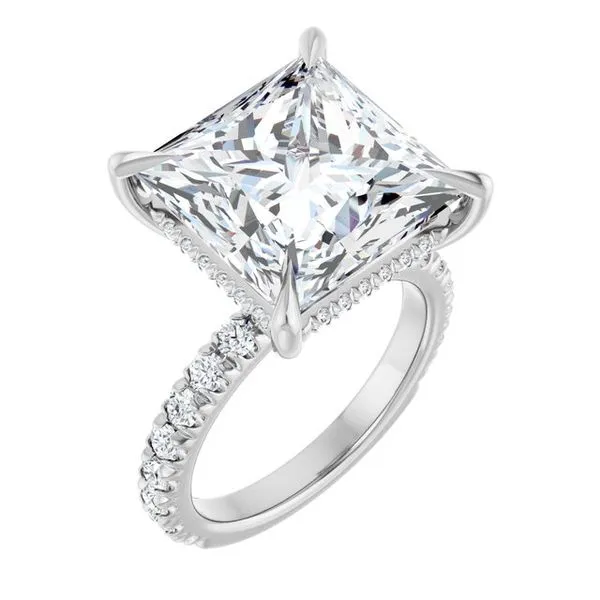 Claw-Prong Hidden Halo-Style Engagement Ring Clater Jewelers Louisville, KY