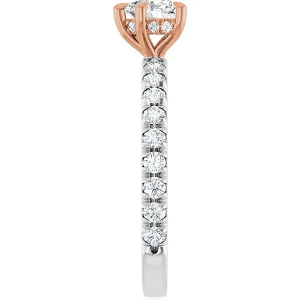 Claw-Prong Hidden Halo-Style Engagement Ring Image 4 Northwood Jewelers Northwood, OH