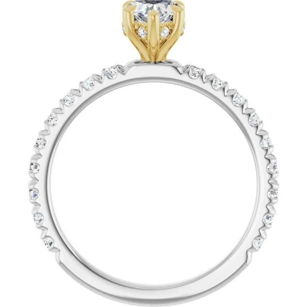 Claw-Prong Hidden Halo-Style Engagement Ring Image 2 Raleigh Diamond Fine Jewelry Raleigh, NC