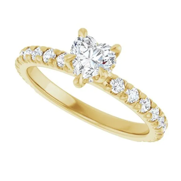 Claw-Prong Hidden Halo-Style Engagement Ring Image 5 Shipley's Fine Jewelry Hampstead, MD